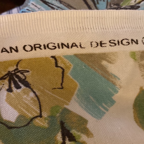 VINTAGE 3 yd Mill Creek Fabric Porzio Floral  Indoor/Outdoor Upholstery Cushions - Picture 6 of 6